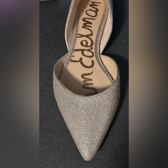 Sam Edelman Women's Rodney Silver Pointed Toe d'Orsay Flats Size 10 - Picture 5 of 8